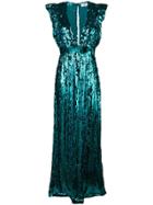 Elisabetta Franchi Sequin Evening Dress - Blue