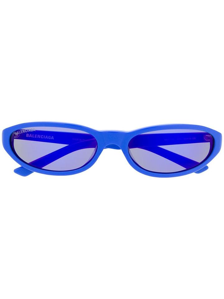 Balenciaga Neo Round Sunglasses - Blue