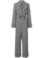 Fendi Belted Ff Logo Jumpsuit - Black
