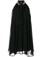 Ermanno Ermanno Embellished Collar Halter Dress - Black
