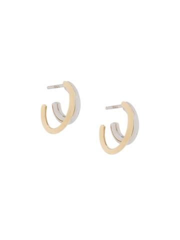 Otiumberg Duo Hoops Earrings - Metallic