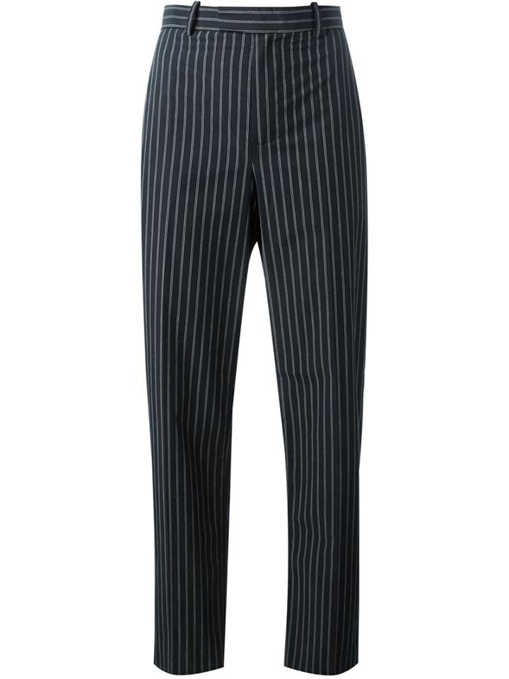 Erika Cavallini Pinstriped Straight Leg Trousers