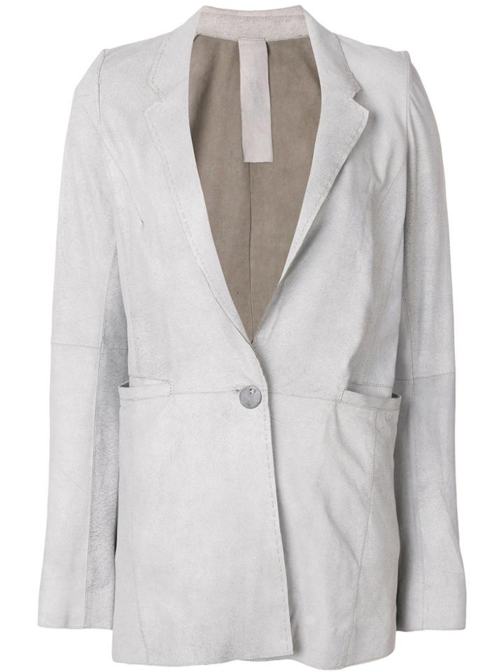 Vanderwilt Single Fastening Boxy Blazer - Grey