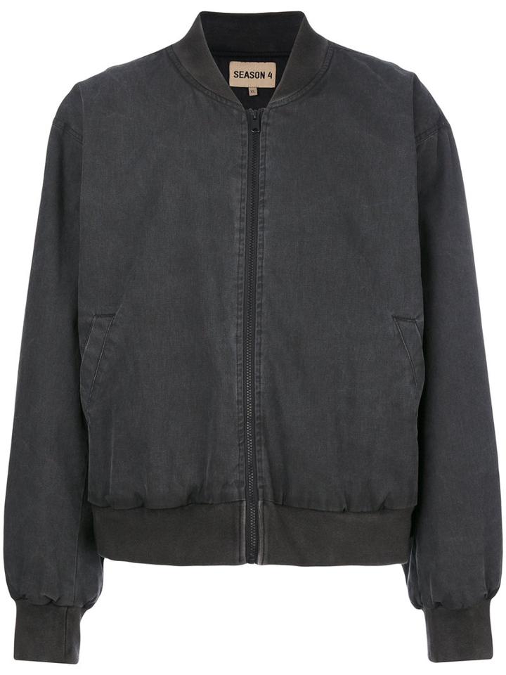 Yeezy - Season 4 Bomber Jacket - Unisex - Cotton/polyester/spandex/elastane - S, Grey, Cotton/polyester/spandex/elastane