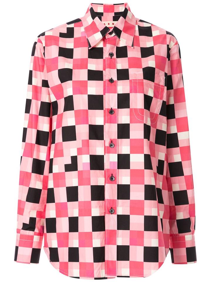 Marni Geometric Print Shirt - Pink