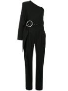 Matériel One Shoulder Jumpsuit - Black