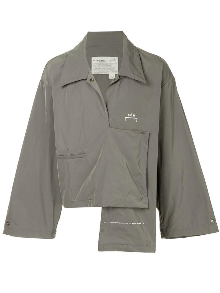 A-cold-wall* Asymmetric Wrap Jacket - Grey