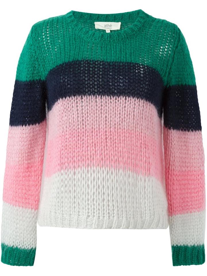 Vanessa Bruno Athé Colour Block Jumper, Women's, Size: Small, Polyamide/mohair/wool