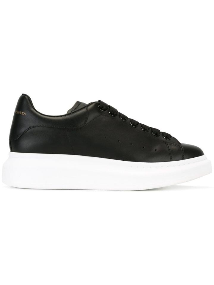 Alexander Mcqueen Oversize Lace-up Sneakers - Black