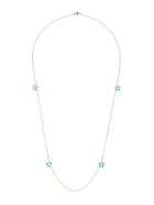 Rosa De La Cruz 18k Gold Necklace With Turquoise Stars - Metallic