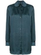 Miaoran Long-sleeve Fitted Shirt - Blue
