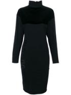 Jean Paul Gaultier Pre-owned Turtleneck Boxy Dress - Black