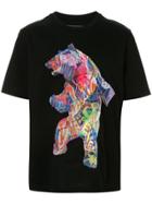 Juun.j Graphic Bear Print T-shirt - Black