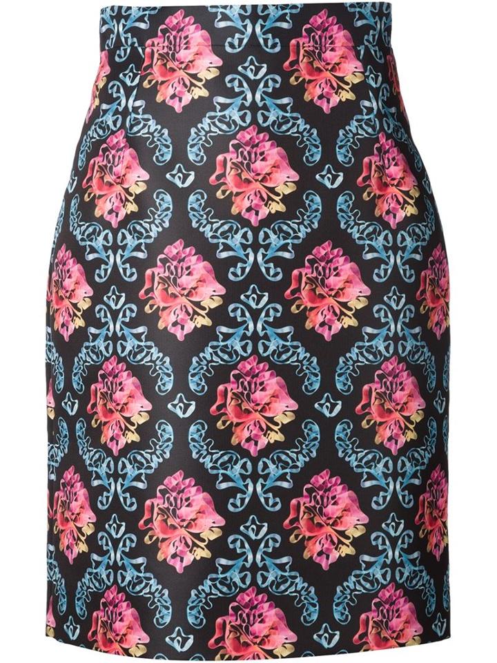Mary Katrantzou 'halogen' Skirt, Women's, Size: 8, Black, Polyester/silk