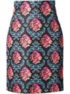 Mary Katrantzou 'halogen' Skirt, Women's, Size: 8, Black, Polyester/silk