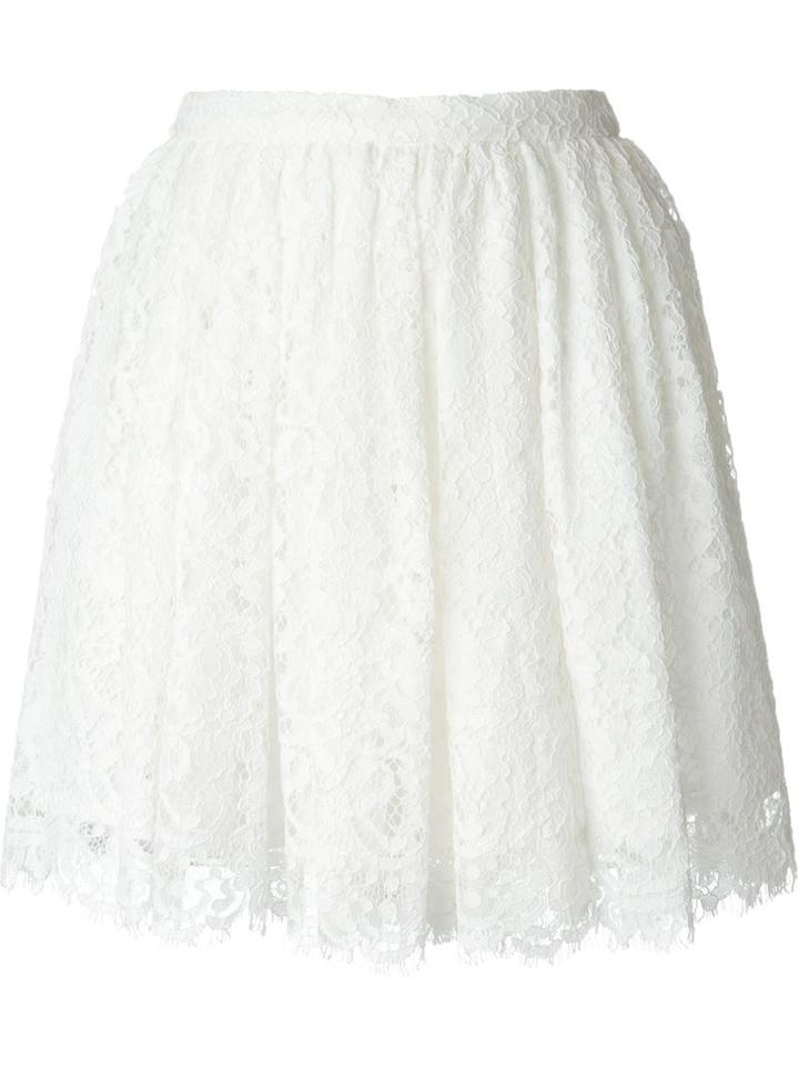 Iro Floral Lace Pleated Skirt