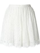 Iro Floral Lace Pleated Skirt