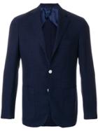 Barba Single Breasted Blazer - Blue