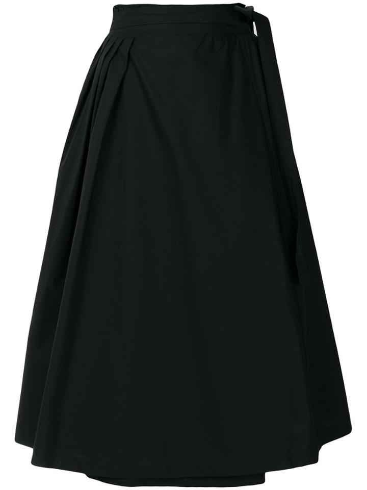 Roberto Collina Flared Midi Skirt - Black