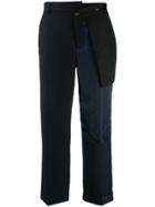 Monse Inside Out Asymmetric Trousers - Blue