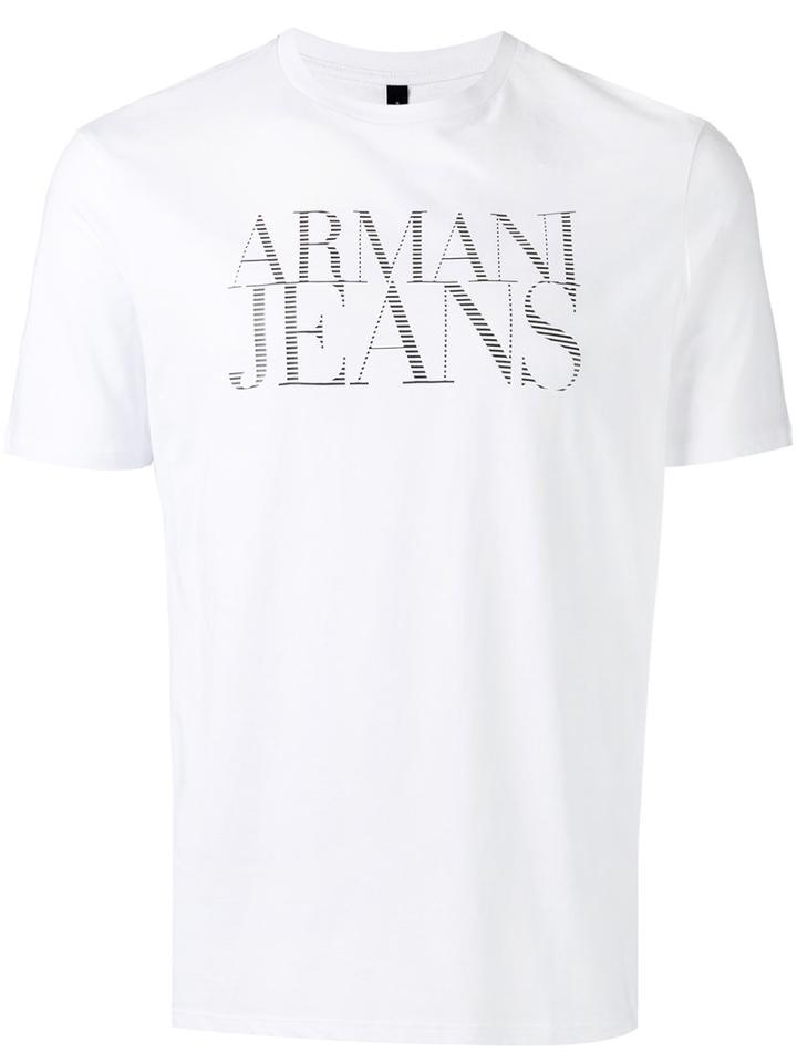 Armani Jeans Classic T-shirt, Men's, Size: Large, White, Cotton