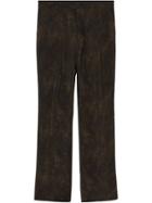 Burberry Relaxed Fit Animal Print Trousers - Brown