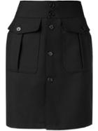 Saint Laurent High-waisted Skirt - Black