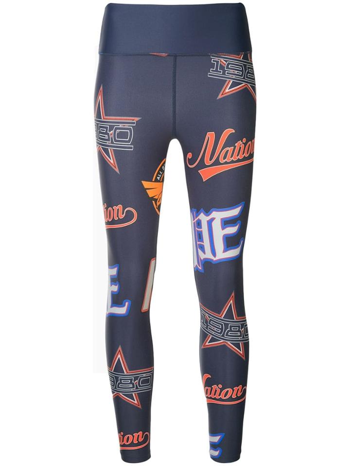 P.e Nation Crash Back Leggings - Blue