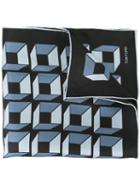 Tom Ford - Cubic Print Scarf - Men - Silk - One Size, Grey, Silk