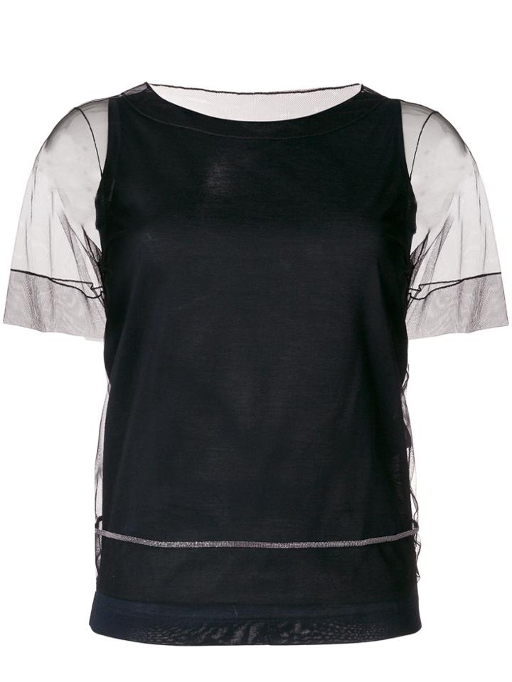 Fabiana Filippi Layered Look Top - Black