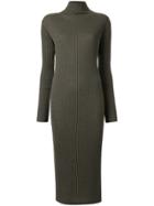 Tomorrowland Turtleneck Ribbed-knit Dress - Green