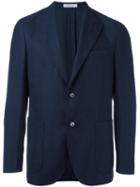 Boglioli Button Blazer, Men's, Size: 50, Blue, Virgin Wool/polyamide/cotton/cupro
