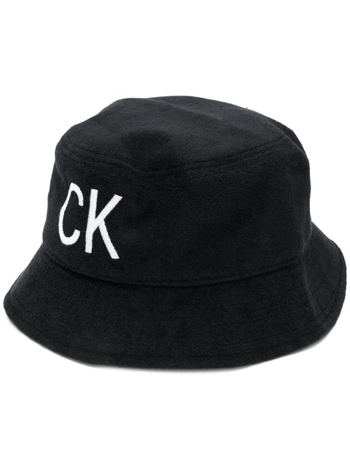 Calvin Klein Jeans Logo Print Hat - Black