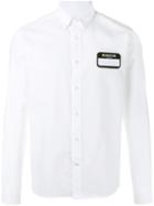 Ami Alexandre Mattiussi Name Tag Patch Shirt, Men's, Size: 43, White, Cotton