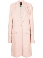 Smythe Classic Fitted Coat - Pink & Purple