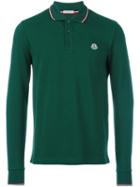 Moncler Long Sleeve Polo Shirt, Men's, Size: Xxl, Green, Cotton