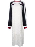 Maison Mihara Yasuhiro - Lace Embroidery Sukajan Dress - Women - Cotton/nylon/rayon - One Size, White, Cotton/nylon/rayon