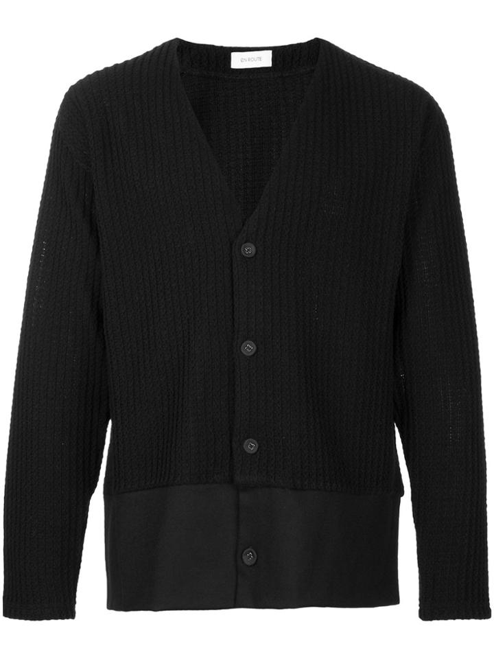 En Route Classic Knitted Cardigan - Black