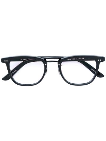 Yellows Plus - Square Frame Glasses - Unisex - Acetate - One Size, Black, Acetate