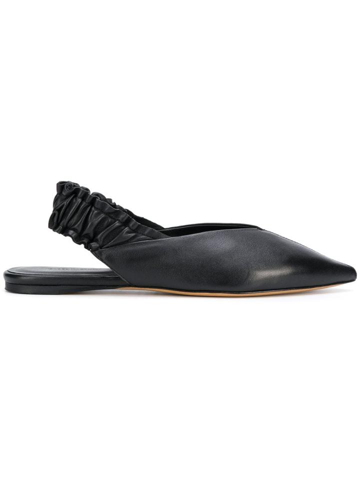 Isabel Marant Linta Slingback Slippers - Black