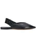Isabel Marant Linta Slingback Slippers - Black