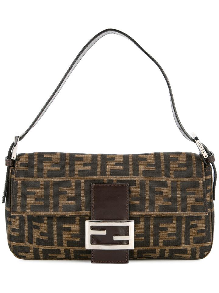 Fendi Vintage Zucca Mamma Baguette Bag - Brown