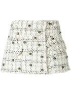Andrea Bogosian - Tweed Skorts - Women - Acrylic/polyester/wool - G, White, Acrylic/polyester/wool