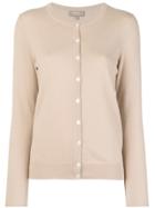 N.peal Round Neck Knitted Cardigan - Nude & Neutrals