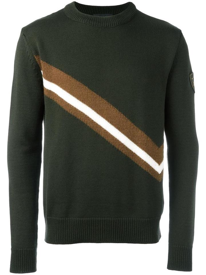 Rossignol Diagonal Stripe Jumper, Men's, Size: 54, Green, Virgin Wool/mohair