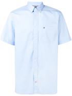 Tommy Hilfiger Shortsleeved Button Down Shirt - Blue