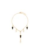 Gavello Cross Charm Necklace - Metallic