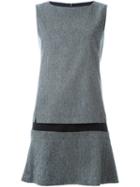 Jil Sander Navy Low Waist Sleeveless Dress, Women's, Size: 36, Grey, Polyester/spandex/elastane/wool