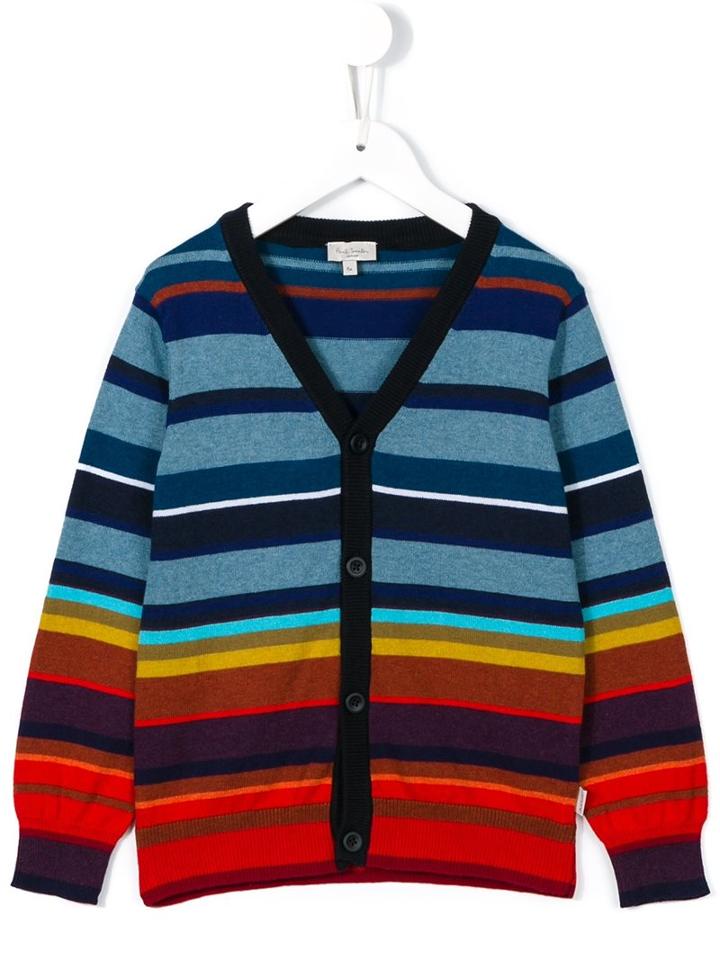 Paul Smith Junior Striped Cardigan, Boy's, Size: 10 Yrs