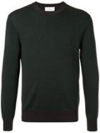 Cerruti 1881 Intarsia Crew-neck Jumper - Brown